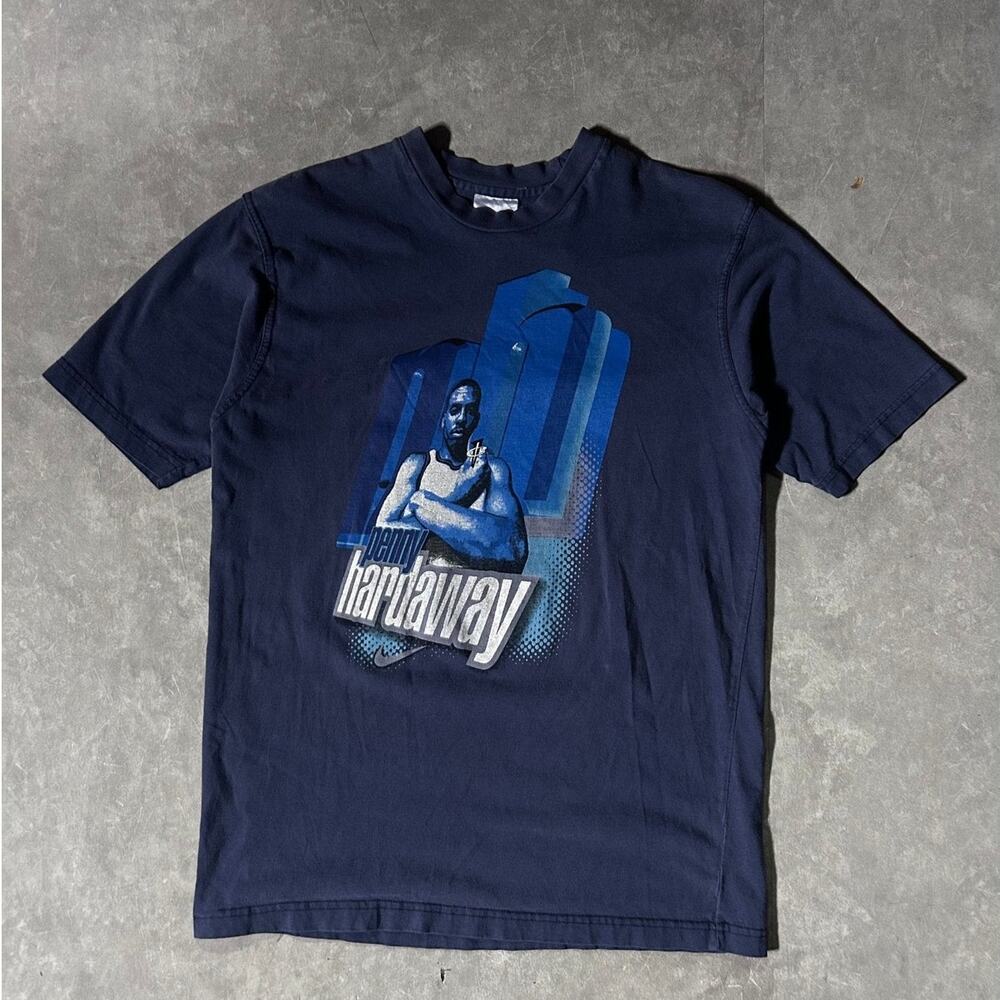 90's Vintage Penny Hardaway Nike Foamposite Navy T-Shirt - L